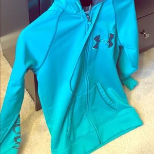 Under Armour zip up hooded sweatshirt